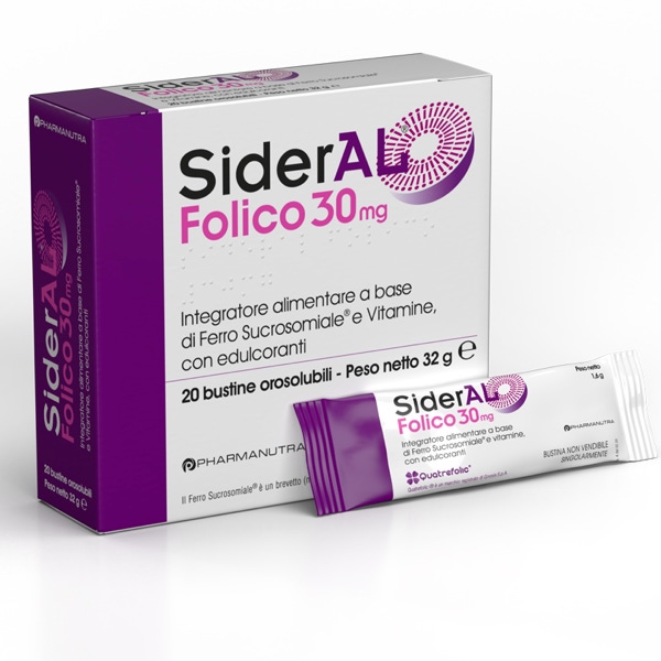 sideral folico 30mg bustine integratore ferro vitamine sideral folico 30mg bustine integratore ferro vitamine
