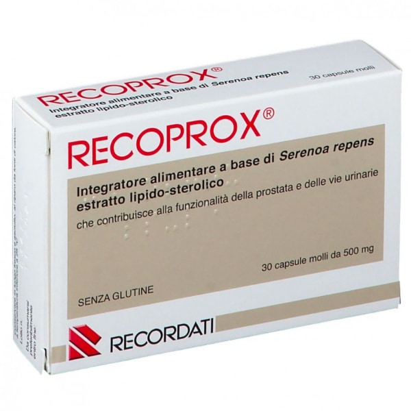 Integratore alimentare prostata Recoprox capsule recordati Integratore alimentare prostata Recoprox capsule recordati
