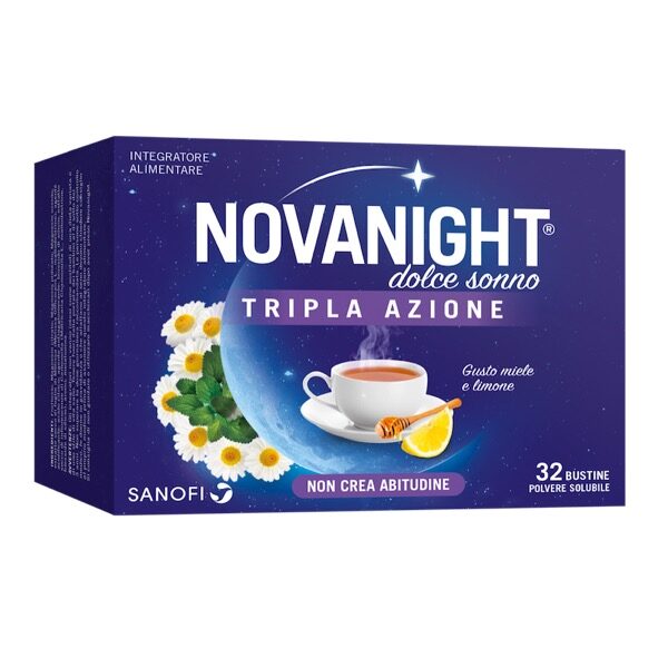 novanight dolce sonno tripla azione integratore tisana per dormire